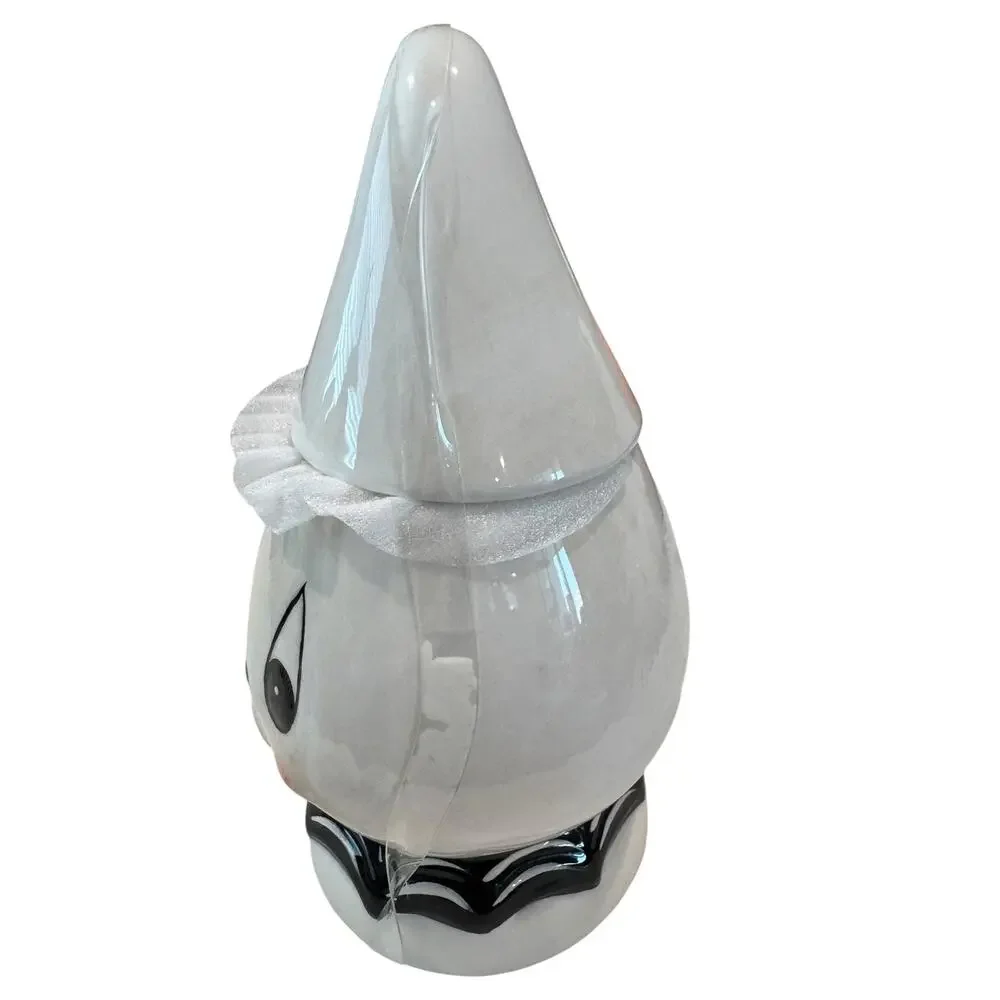NEW Johanna Parker Halloween Ceramic Ghost Lidded Jar Canister VTG Style